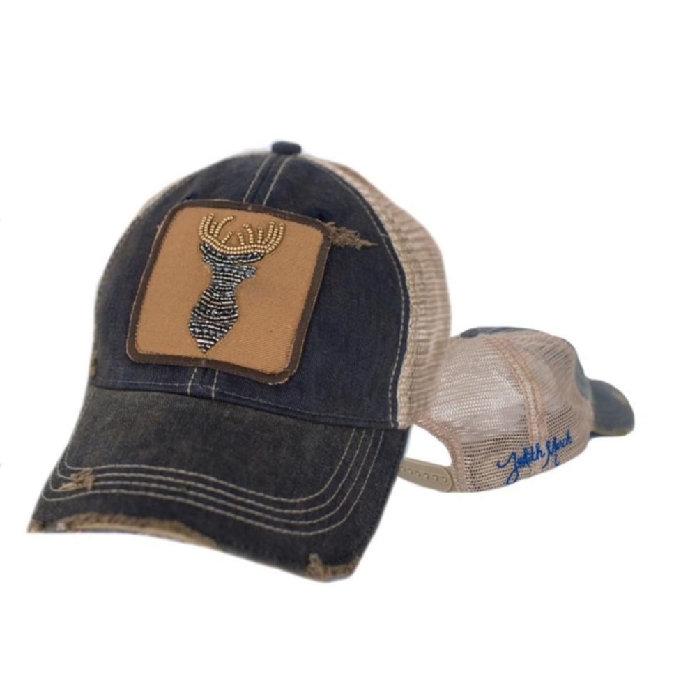 Judith March Beaded Deer Hat 🦌
